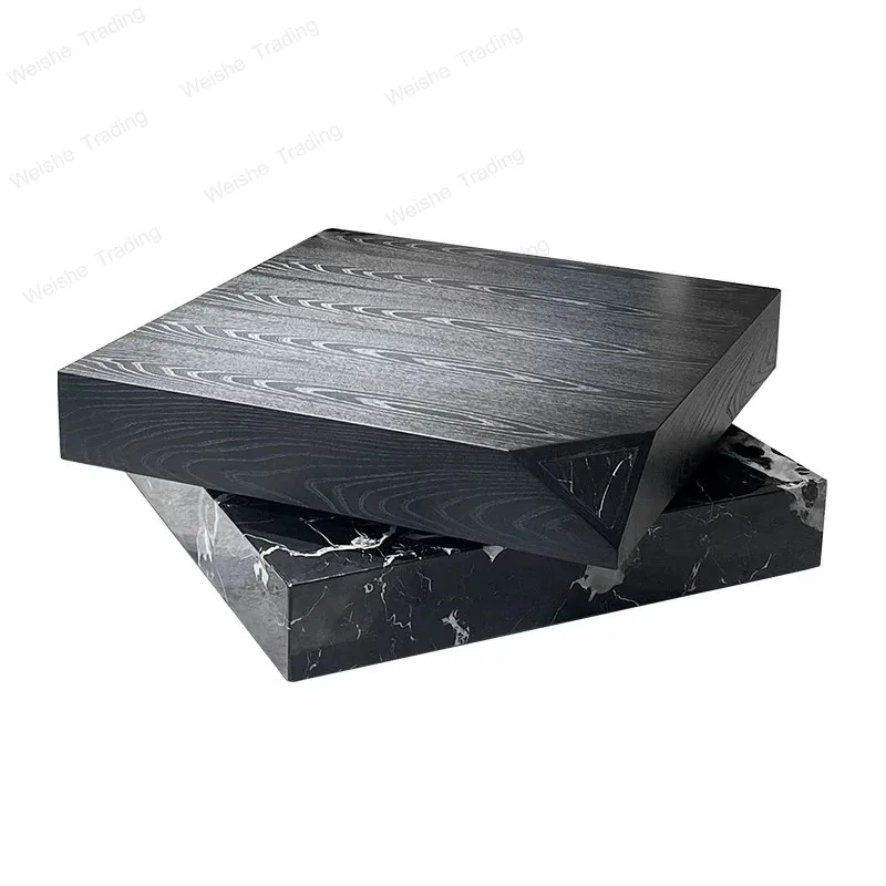 2025 Premium Coffee Table - Italian Designer Calacatta Gold Marble, Minimalist Contemporary for Luxury Apartments