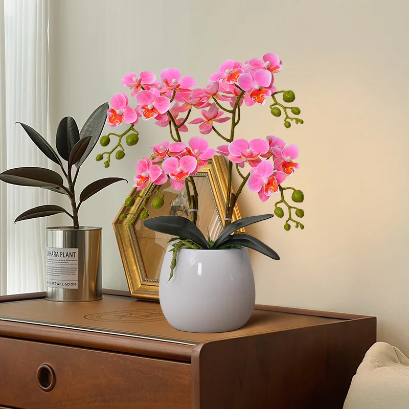 

Фаленопсис ветка свадебная арка имитация букета искусственная цветочная композиция DIY вечерние украшения реквизит для фотосъемки цветы