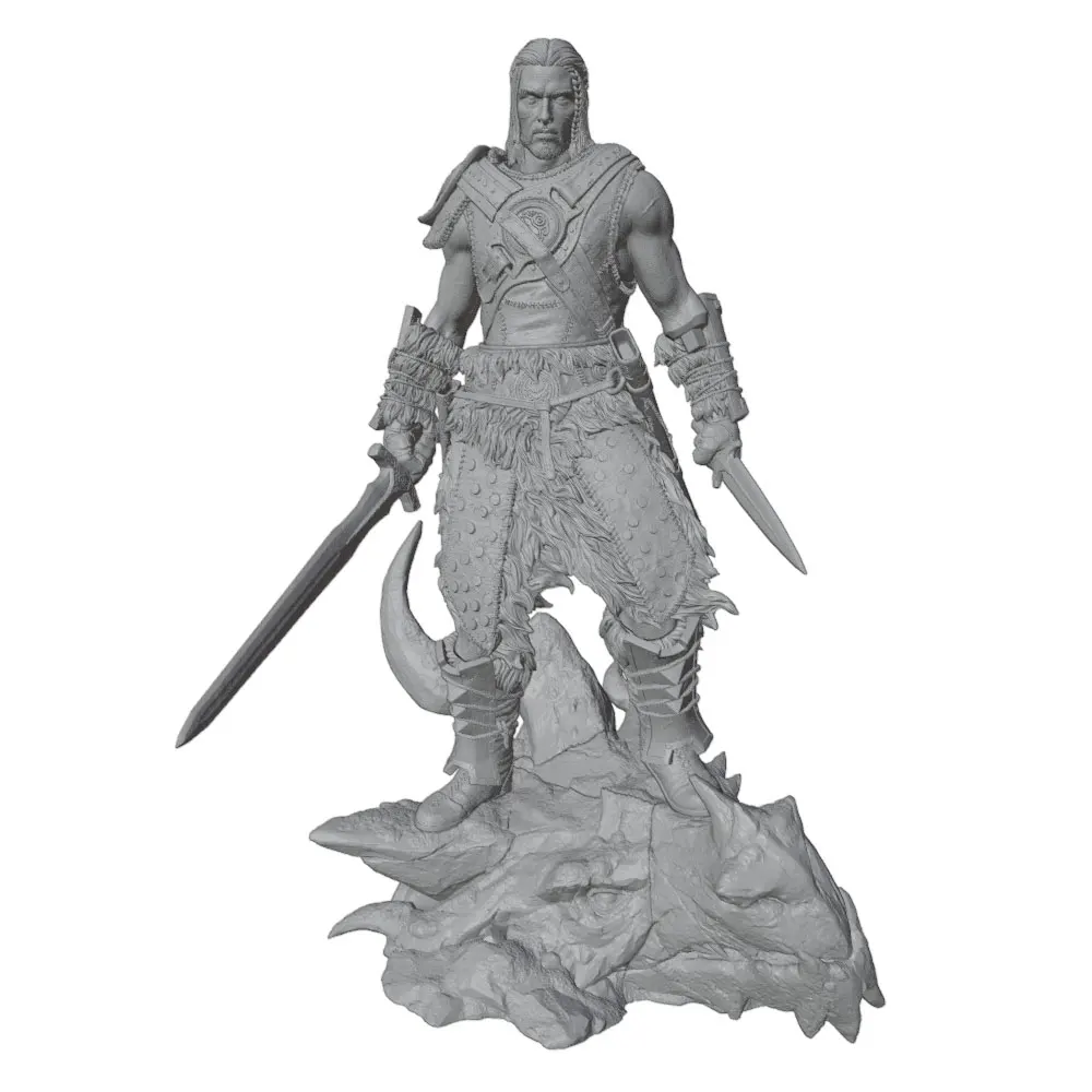 1/24 75mm Movie Character Model Girl Resin Model Kits 3D Printed Gray Model Figurine DIY Doll Model Unassembled And Unpainted