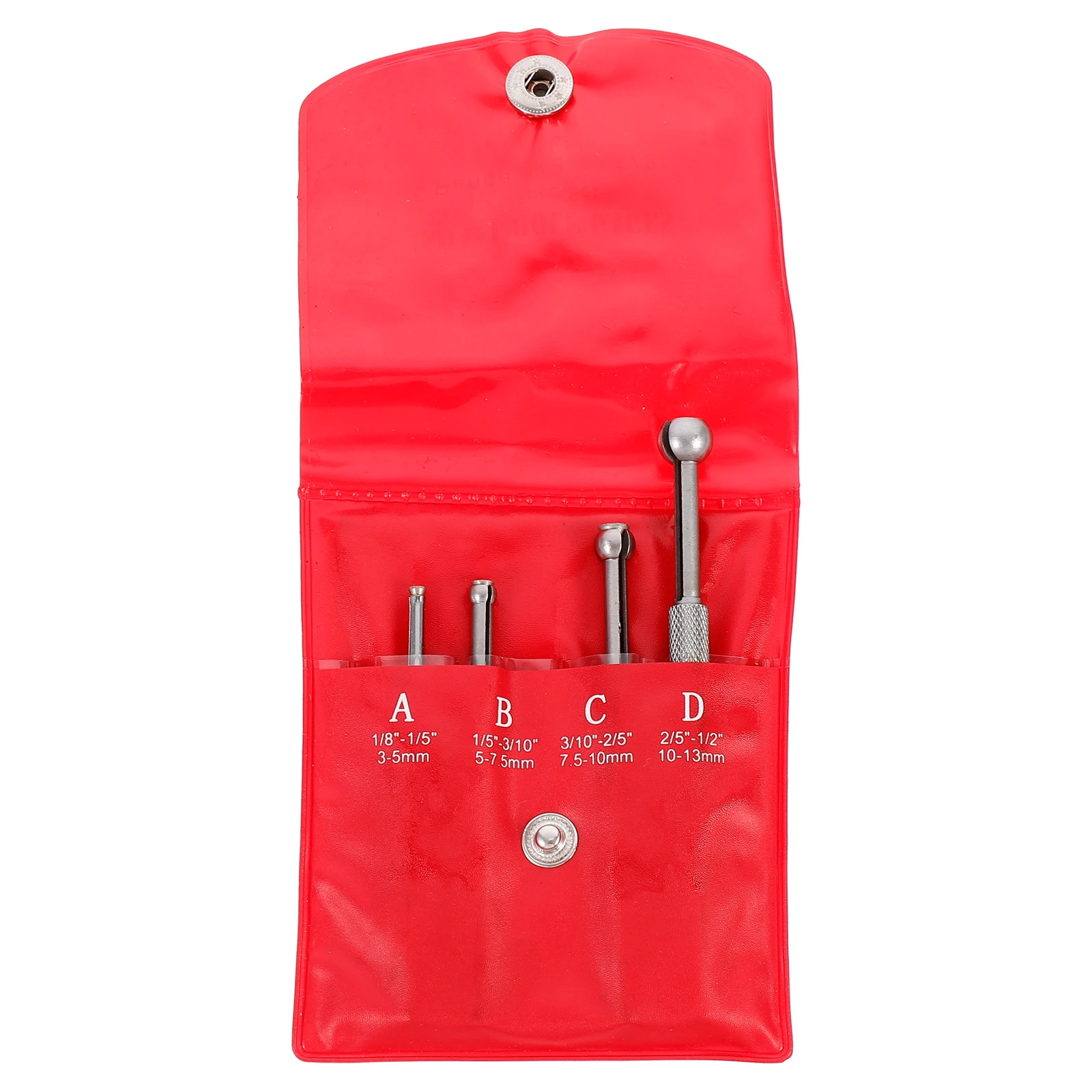 

4pcs Internal Gauges Precision Measurement Tools Telescopic Hole Gauges Silver Long Service Fully Hardened Spherical Faces