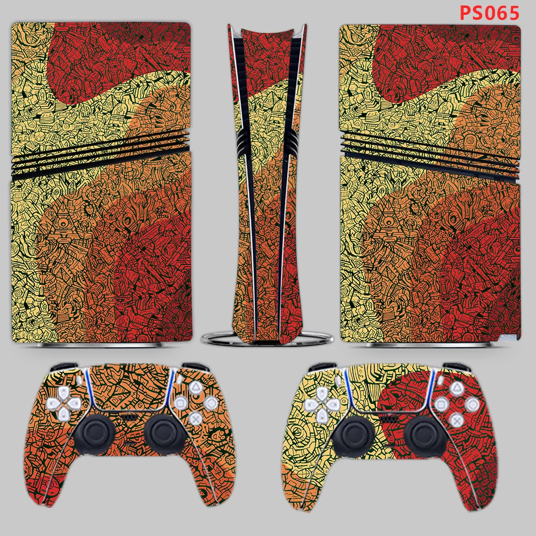 Sony Console Ps5 Pro - متوافق مع PS5 Slim Disc، ملصق