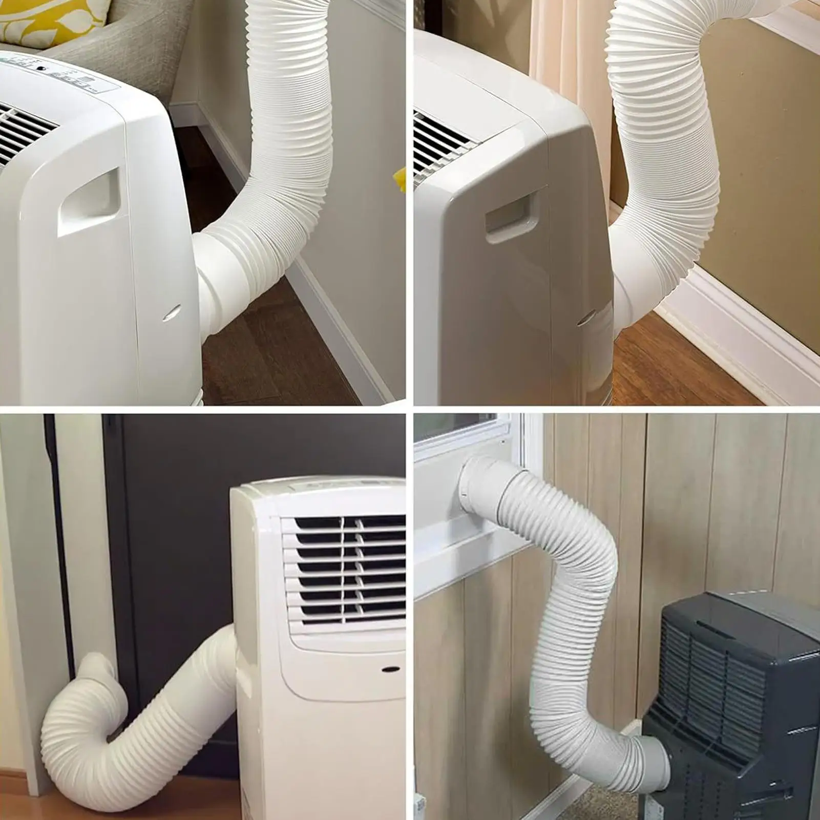Portable AC Hose Coupler Conditioner Hose Connector Conditioner Exhaust Duct Interface Efficient Cooling System Fits 5.9in Tube