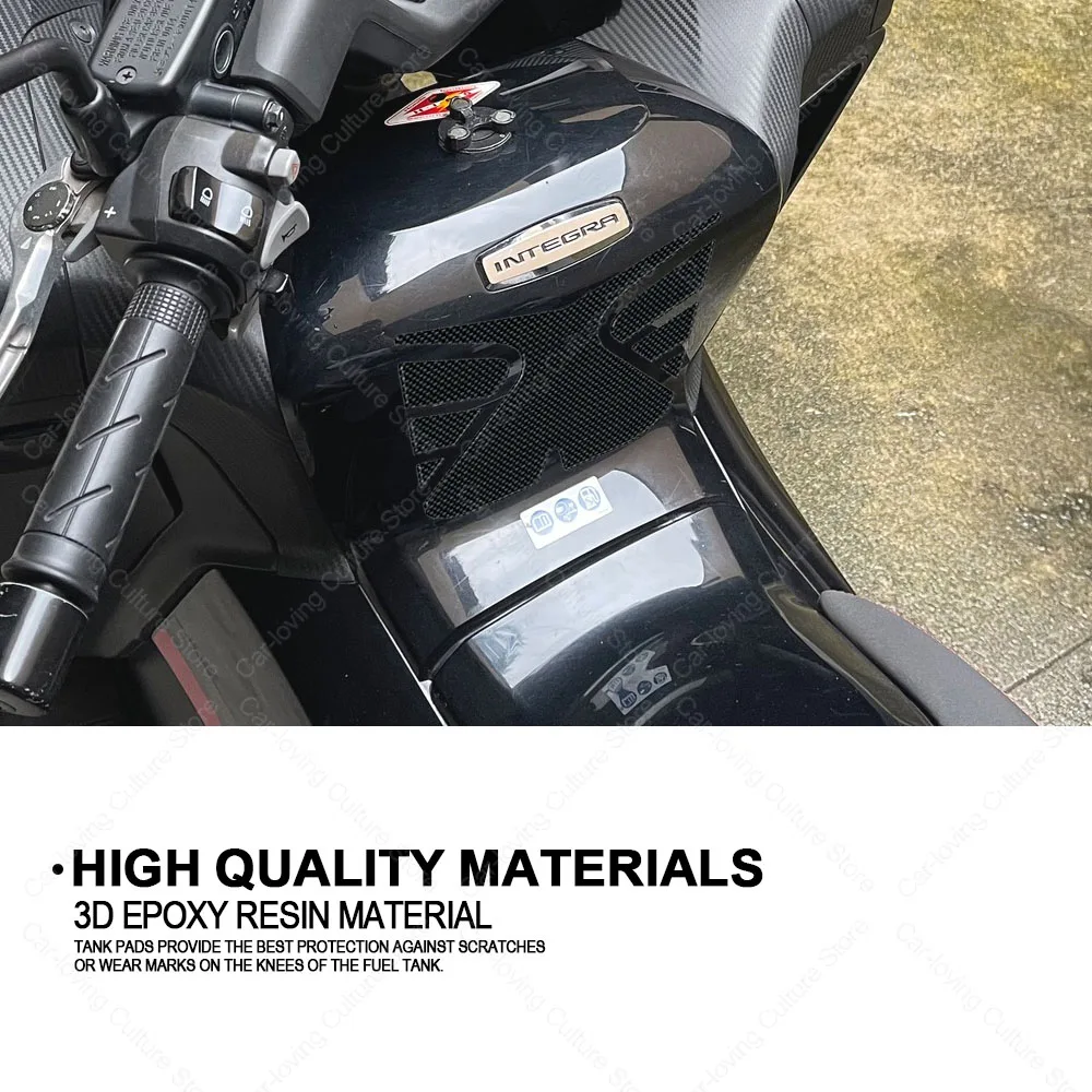 Pegatinas protectoras impermeables para filtro de aire de motocicleta, pegatina protectora de resina 3D para INTEGRA 700-750, INTEGRA 700