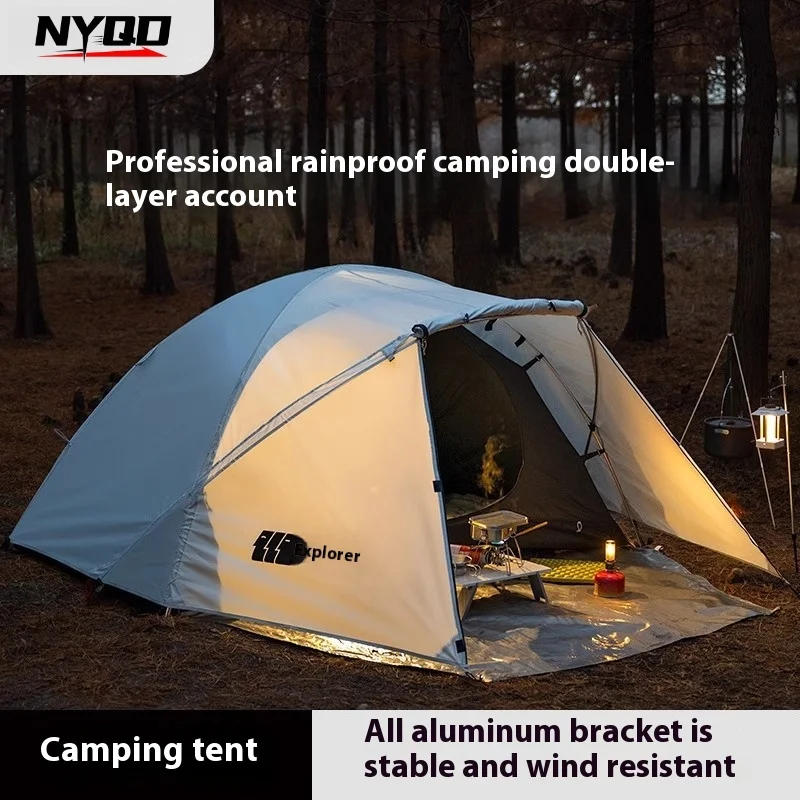 

Explorer Tent Outdoor Camping Overnight Rainstorm-proof and Windproof Double-layer Professional Mountaineering Camping 2025