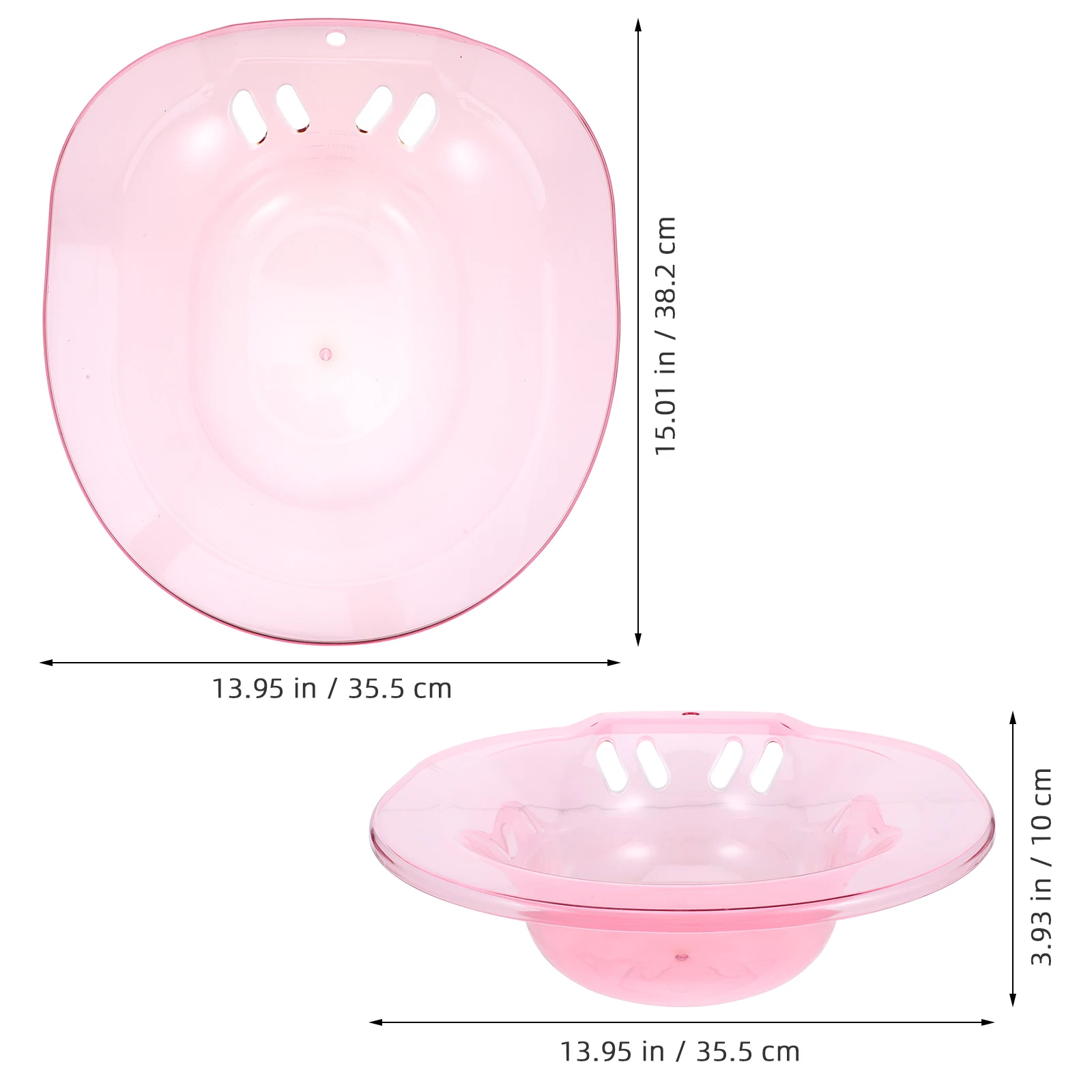 

Sitz Bath Basin for Toilet Postpartum Hemorrhoids Elderly Women Guest Bathroom Thickened Non Slip Easy Maintain Practical