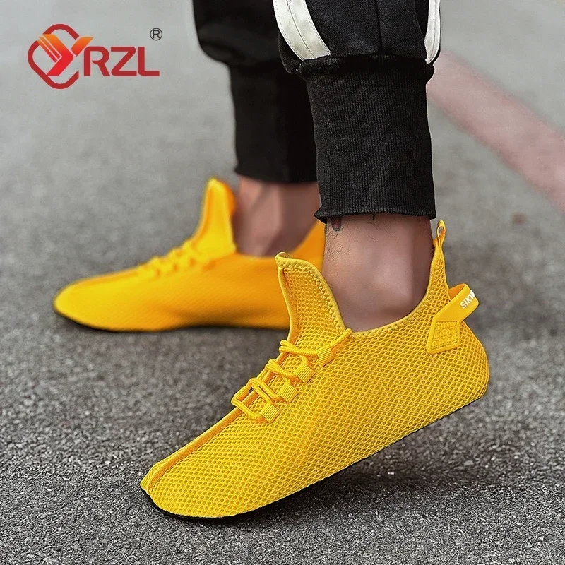 

YRZL Breathable Men Black Sneakers Socks Walking Shoes Comfortable Lightweight Non Slip Casual Gym Fashion Sneaker for Men