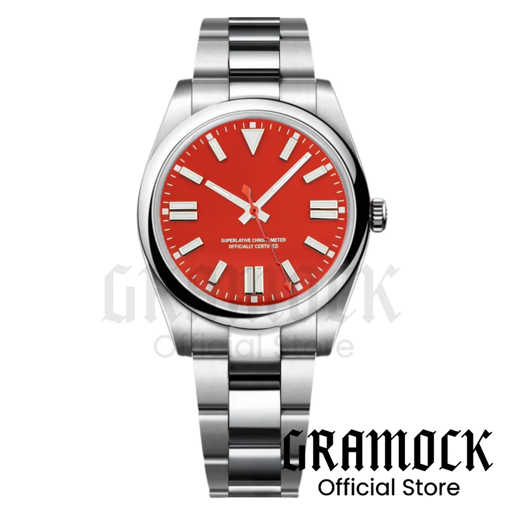 Custom Automatic Watch For Men 36MM 39MM NH35A PT5000 Mechanical Sapphire Glass Luminous Polished Strap Steel Diver Men Watches