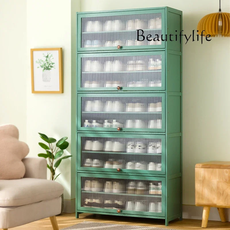 Shoe cabinet household storage large capacity solid wood high-end designer simple and fashionable new