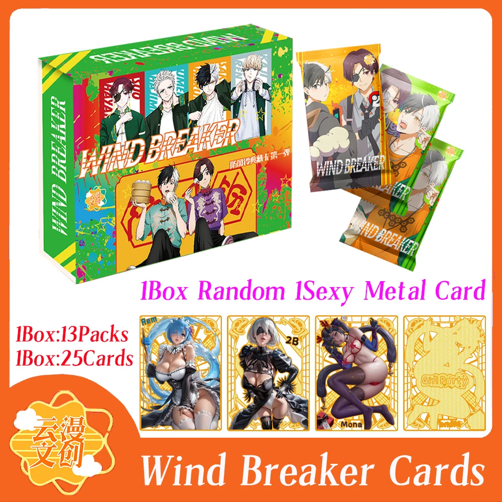 

2024 Latest Wind Breaker Collection Cards Anime Booster Box Rare Anime character Playing Card Children's Entertainment toys Card