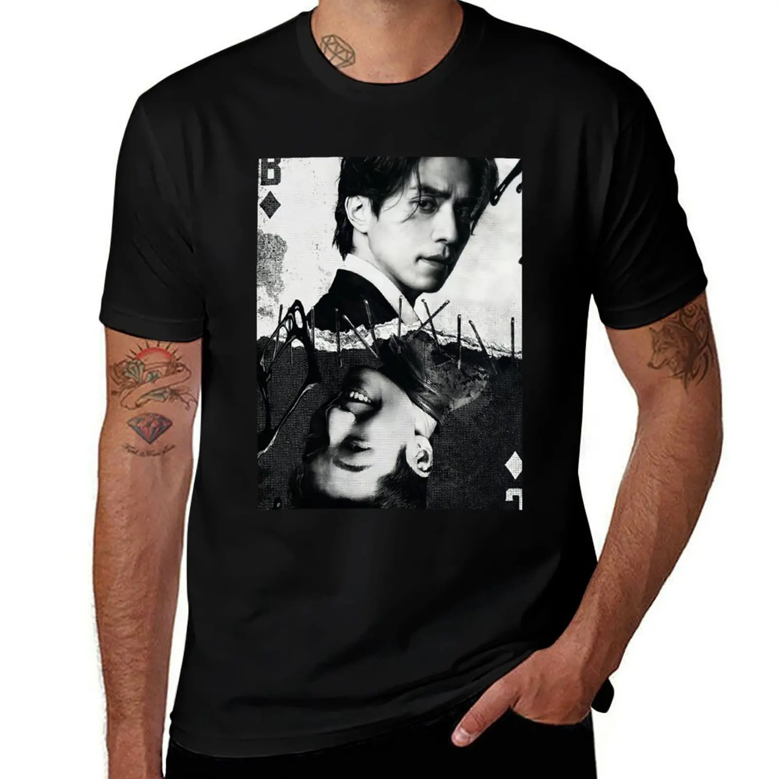 Bad and Crazy Kdrama - Lee Dong-Wook n Wi Ha-Joon-movie star T-Shirt t shirts for man graphic vintage T-Shirt