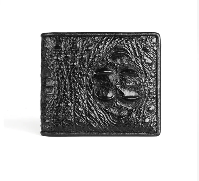 100% REAL genuine crocodile leather Bank Card Holder wallet with cow skin lining Alligator skin bank card cash license case