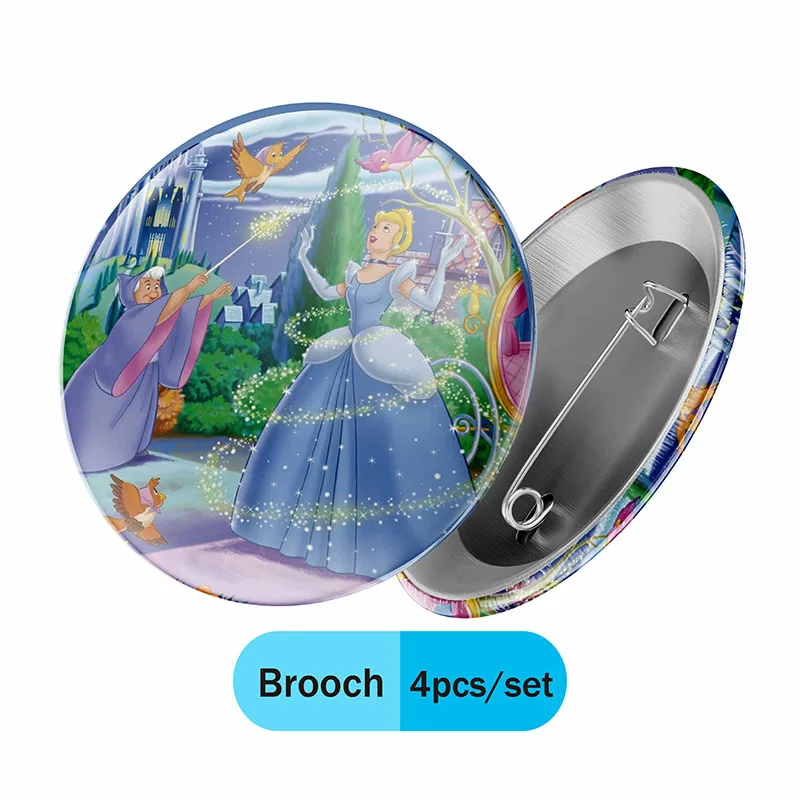 disney Cinderella DIY Birthday Party Disposable Decoration Tableware straw Balloon Labels Cake Decoration Baby Bath Supplies