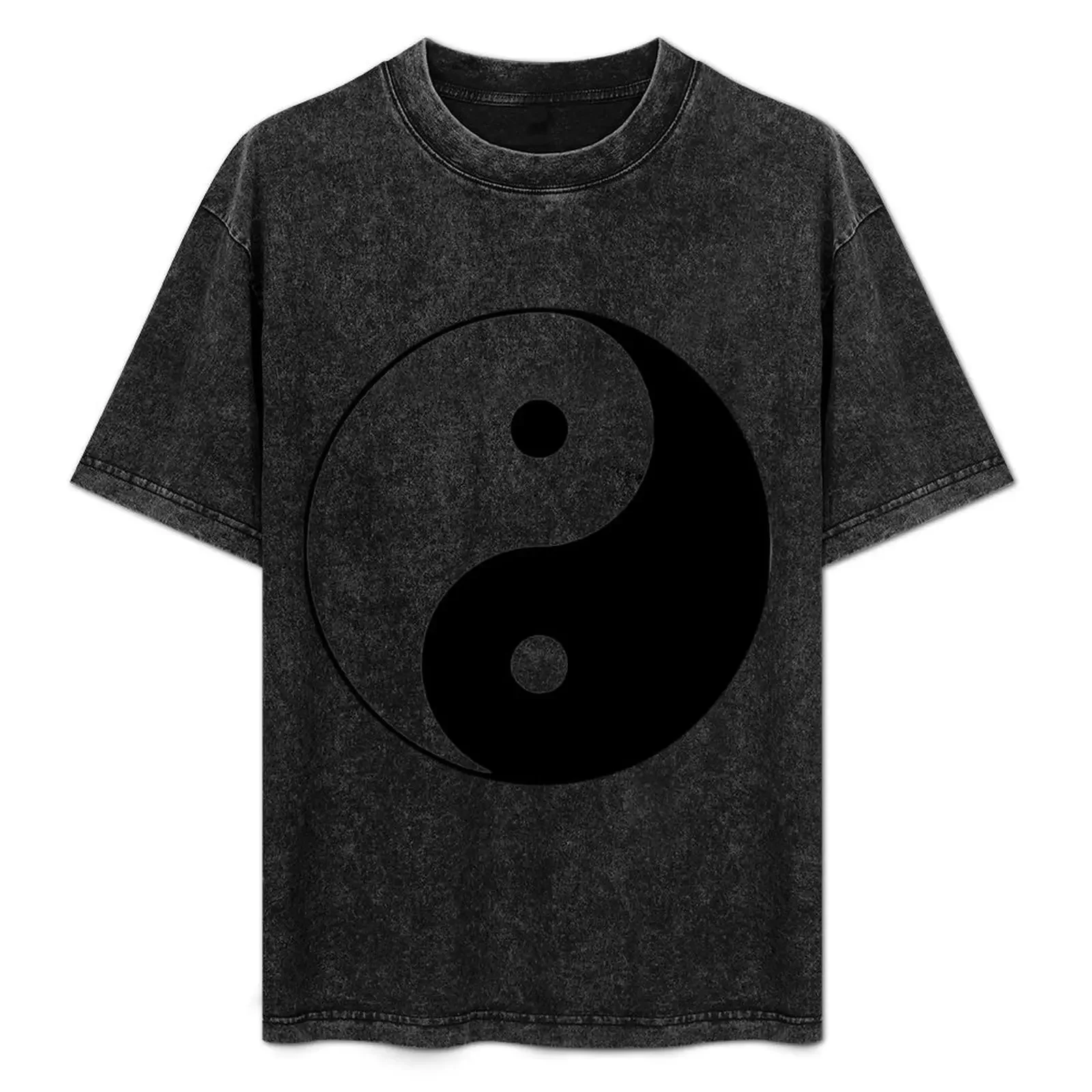 

Yin Yang T-Shirt Basic Short Sleeve Cotton Blend T-Shirt