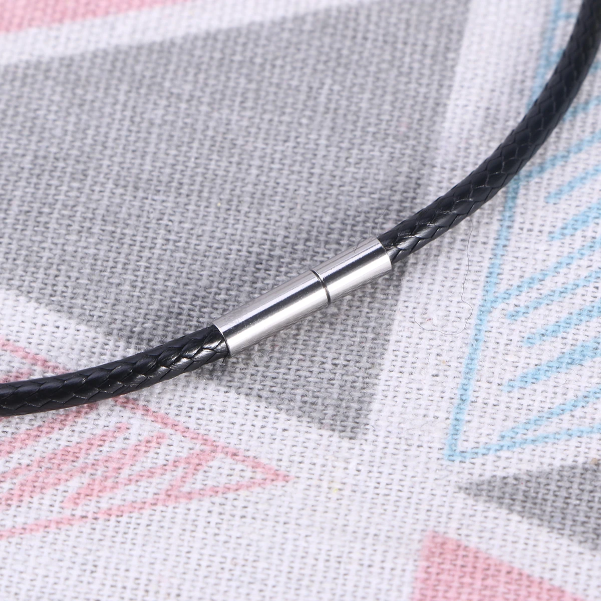 

3.0Mm Crystal Pendant Chains Necklace Fashion Diy Wax Ropes Black Stone Pendant Cord Flexible Lightweight Jewelry Cord For