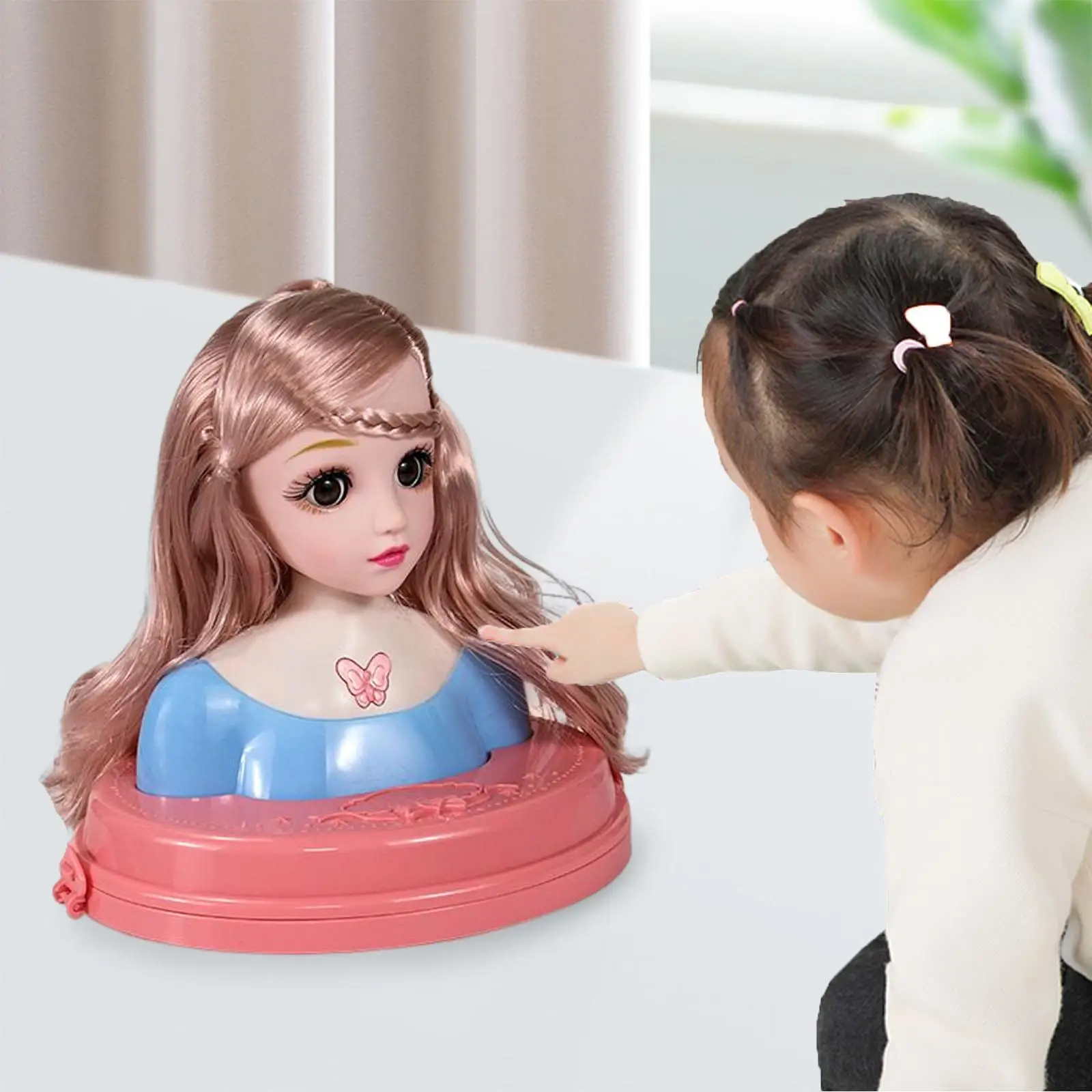 Fashion Doll Styling Head Toy bambole fai da te giocattolo bambola Hair Styling Toy finta gioca giocattolo Playset per bambini bambini ragazze adulti regali