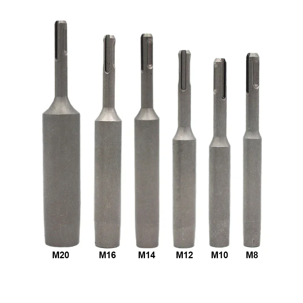 Ground Rod Driver Tool for Hammer Drill Resistant to Breakage Reliable Compatibility Made from Chromium Vanadium Steel