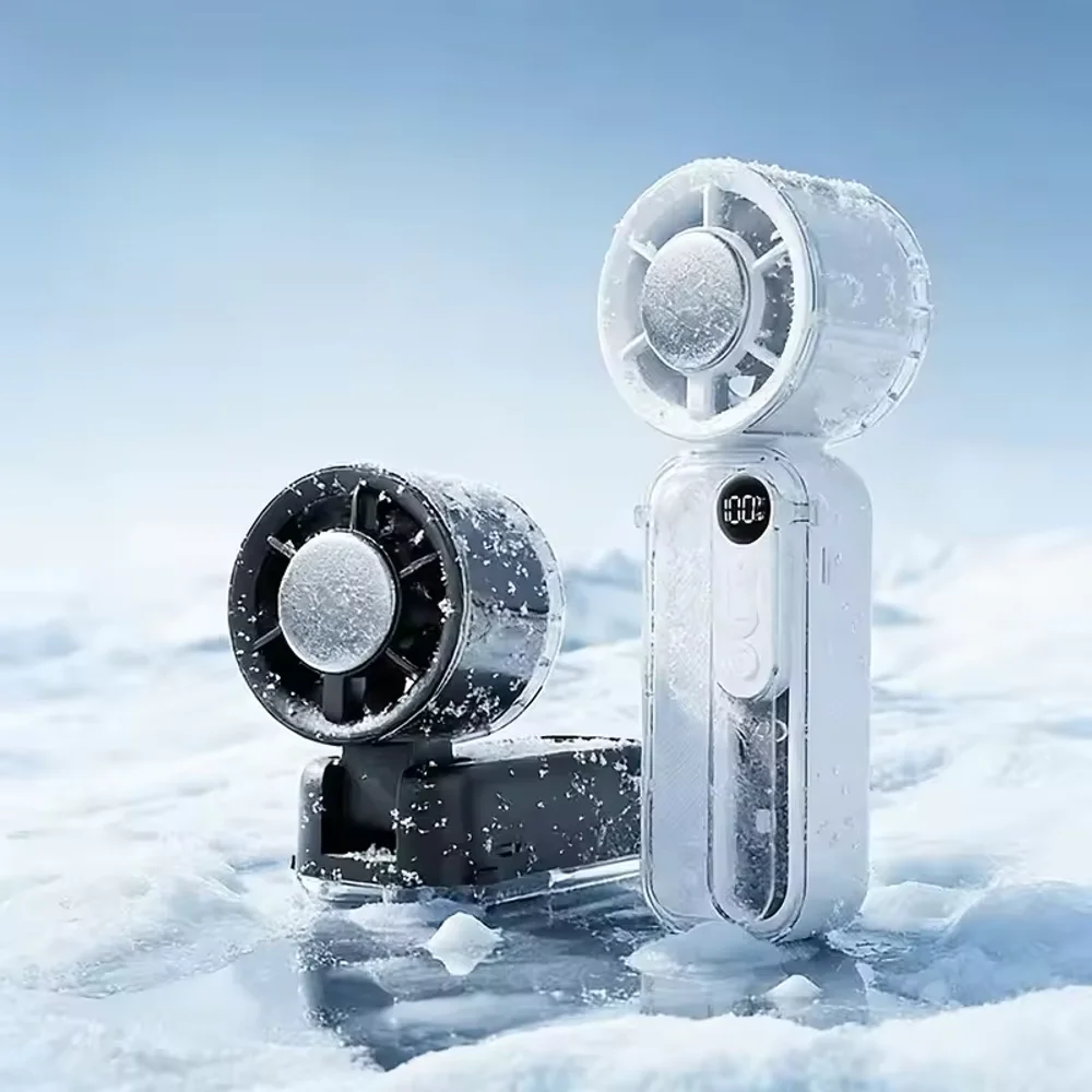 

Новый портативный складной мини-вентилятор 2026 года с USB-зарядкой, бесшумный, с мощным потоком воздуха, для ношения на шее, для улицы летом