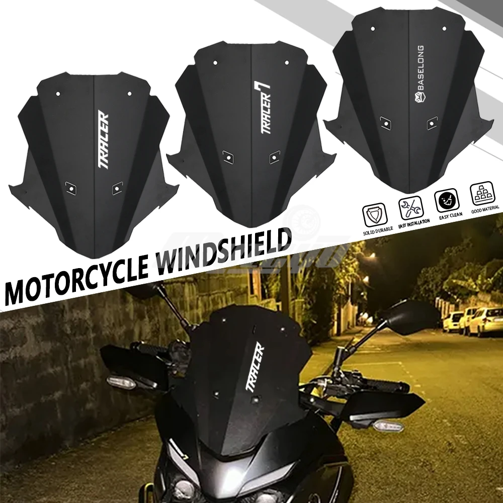 

For YAMAHA TRACER 7 Motorcycle Windshield Spoiler Wind Deflector Fairing Cover Screen Protector Tracer7 2020-2021-2022-2023-2024