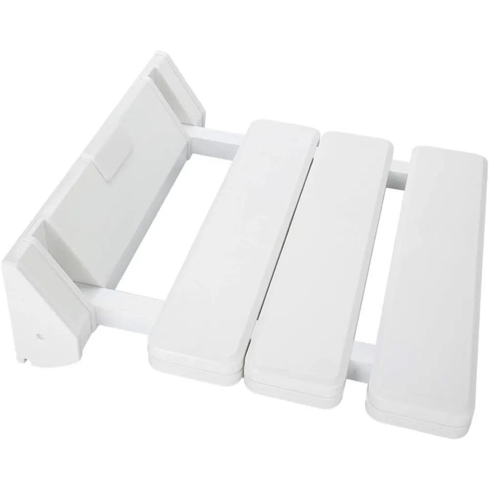 

Shower Seat, Folding Shower Seat Wooden Wall Mounted Bench Bathroom Stool