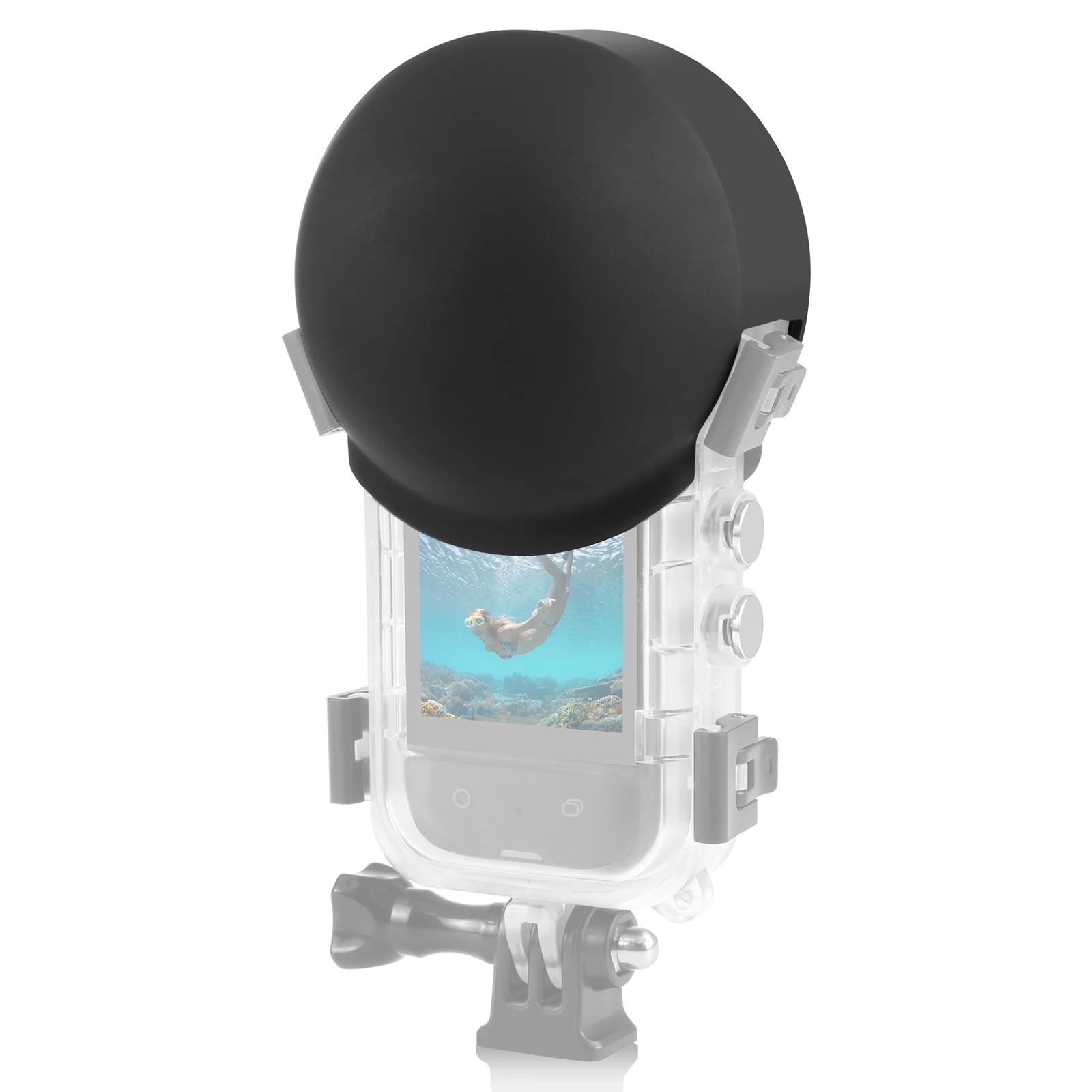 PULUZ Invisible Dive Case Lens Guard Silicone Protective Cover For Insta360 X4 Air / X4 / X3