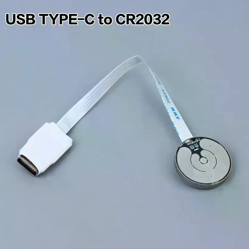 USB TYPE-C To CR2032 Battery Adapter Converter 5-30V Input Thin FFC Cable CR2032 To TYPE-C Kit