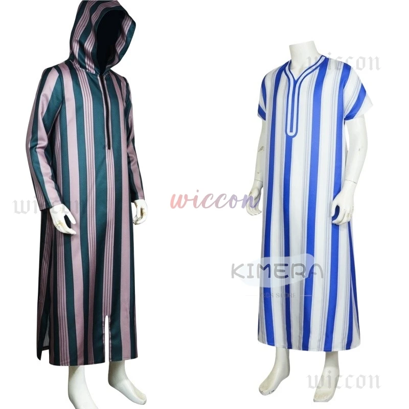 Men Muslim Costume Thobe Middle East Jubba Thobe Long Sleeve Islamic Robe Men Muslim Dress Saudi Arabic Hooded Thobe Abaya Male