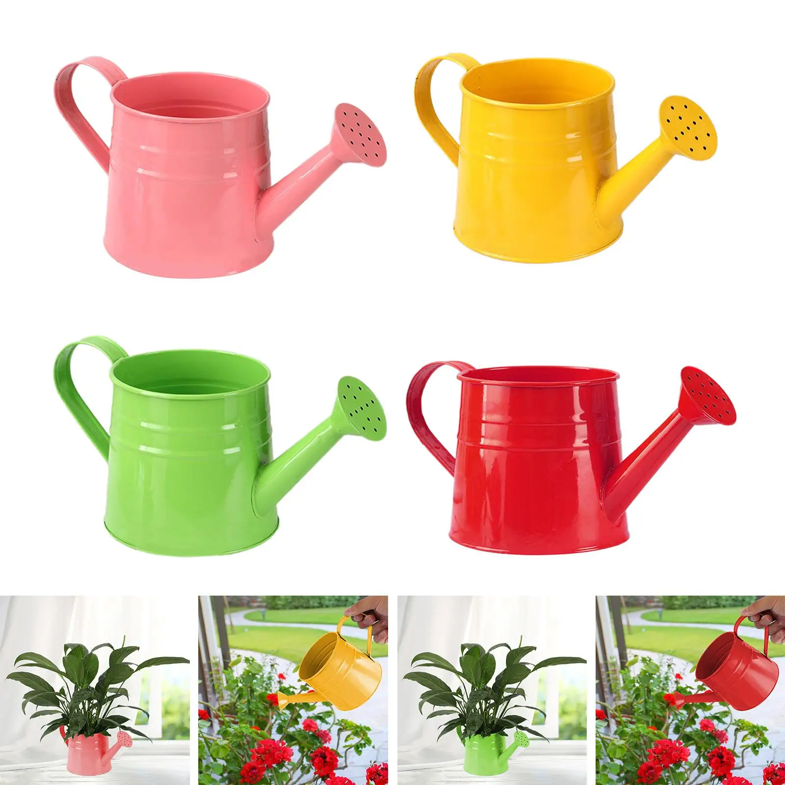 Watering Can Gardening Tool Holder Vintage Design Plants Sprinkler Sprinkling Can for Home Countryside Indoor Outdoor Patio