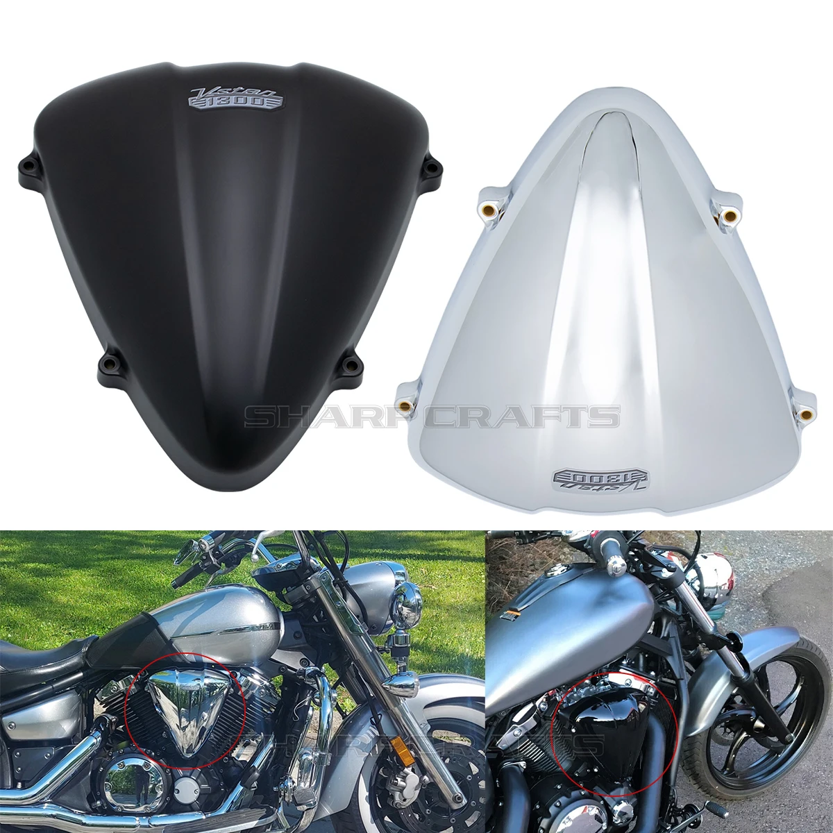For Yamaha V Star 1300 Stryke XVS1300 XVS 1300 V-Star 950 XVS950 Air Cleaner Cover Filter Cap Protector Motorcycle Accessories