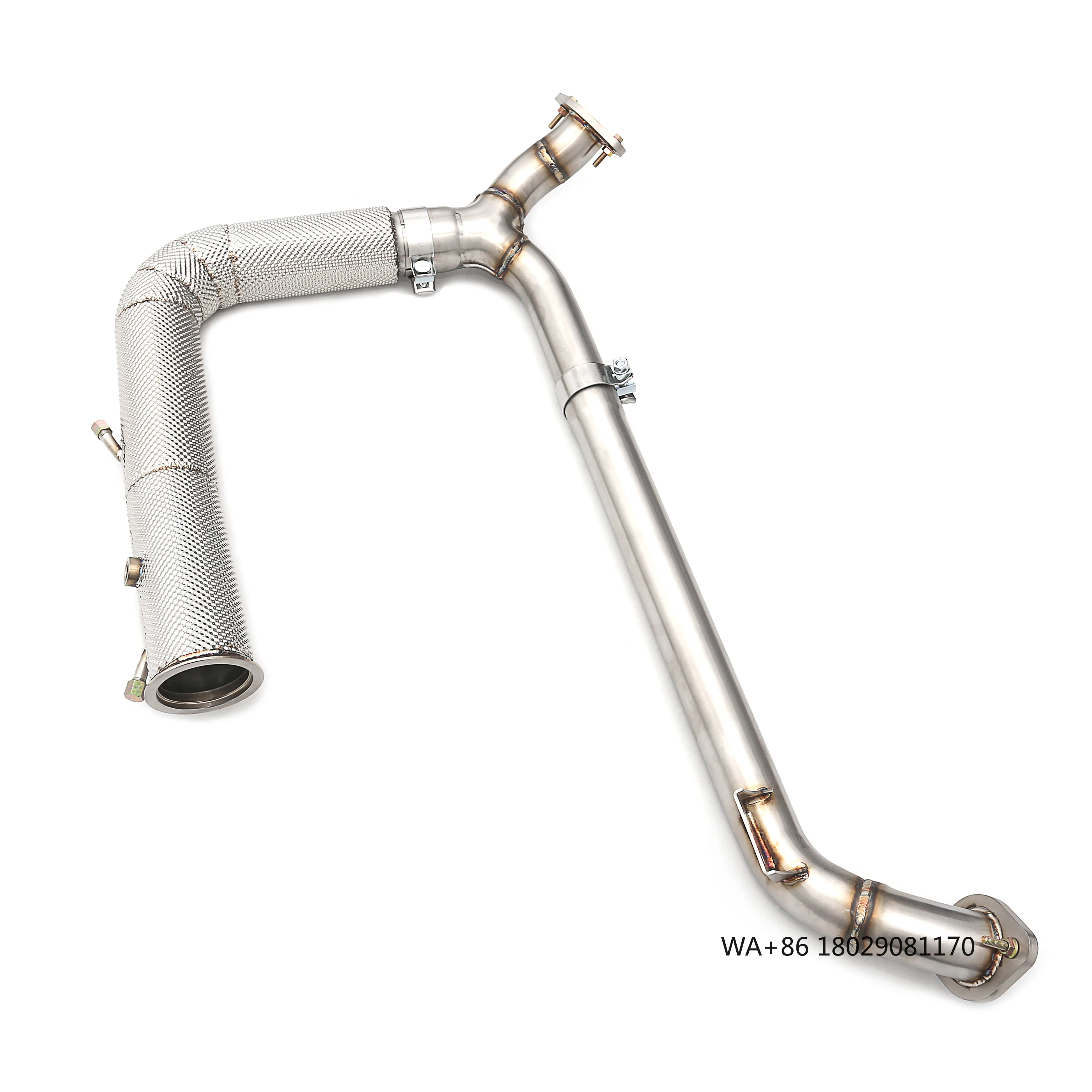 Tuning Header Downpipe for  718 Boxster/2.0T 2016-2023 SS304 Pipes Muffler Exhaust Free Flow System in Stock
