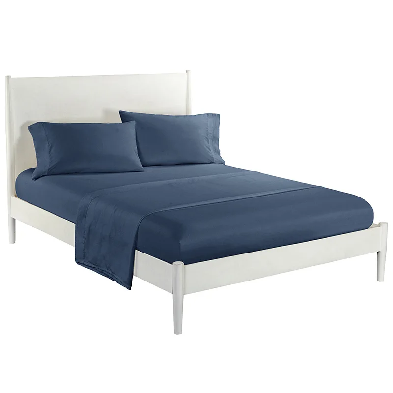 

Home Textile Solid Bedding Set Solid color Bed sheet sets Queen king size Flat Sheet+Fitted Sheet+Pillowcase Bed Linens