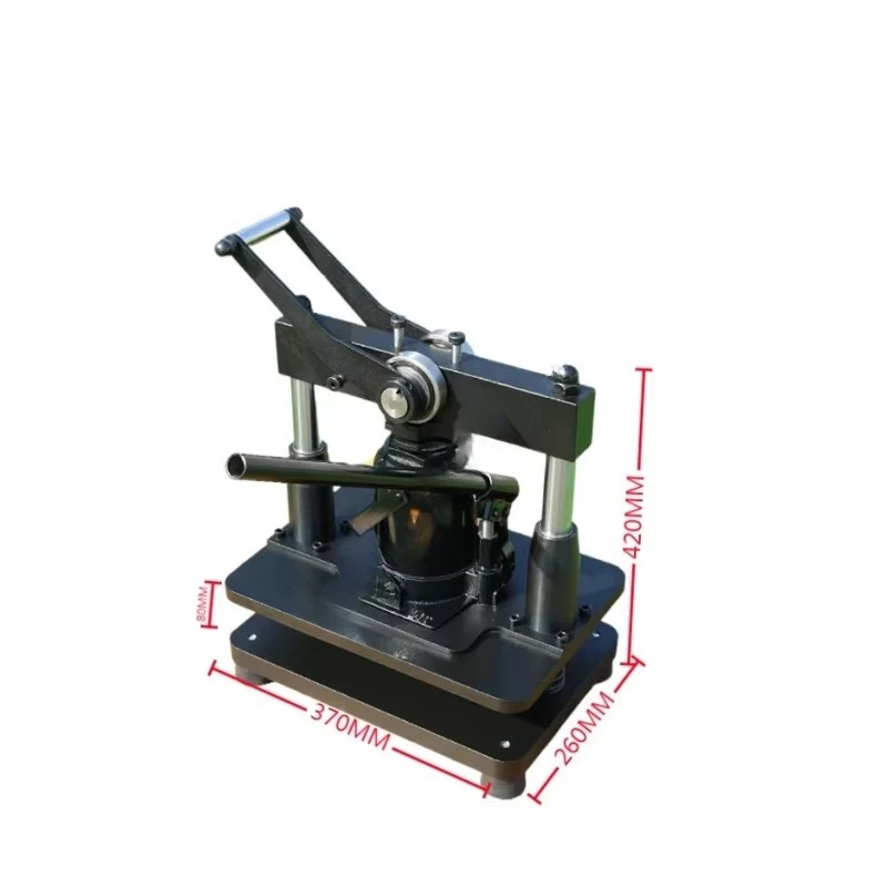 Hydraulic Manual Integrated System PU Belt Guillotine Cutter Punch Wallet Keychain Flower