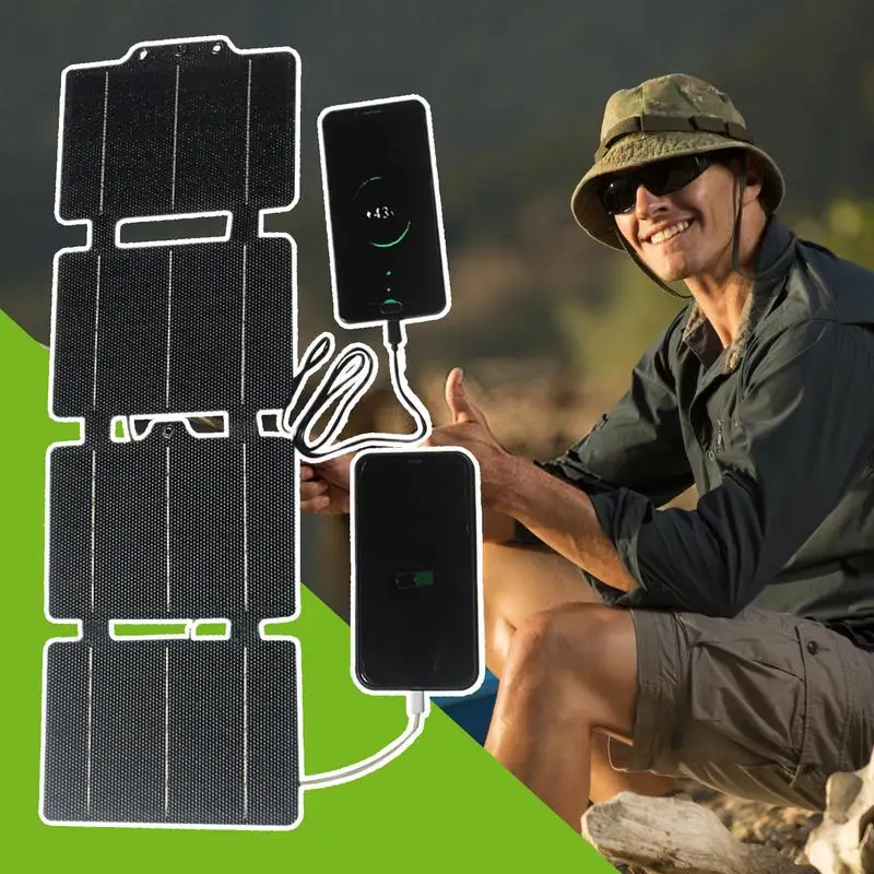 

30W Foldable solar panel portable solar panels charger USB 5V DC Full time power solar panel mobile power supply