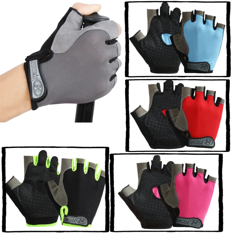 

Fitness Sport Gloves Gym Bike Breathable Bicycle Accessories Shock-Absorbing Mountain Road Cycling running Glove for Men Women