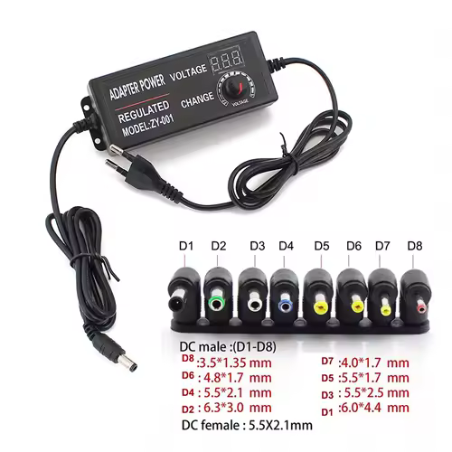 AC DC Adjustable Adapter 12V Volt LED Display Screen Power Supply 220V TO 3V 5V 9V 12V 24V 36V With DC Jack Connector Plug - Image 9