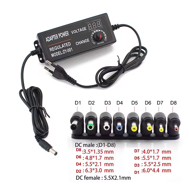 AC DC Adjustable Adapter 12V Volt LED Display Screen Power Supply 220V TO 3V 5V 9V 12V 24V 36V With DC Jack Connector Plug - Image 9