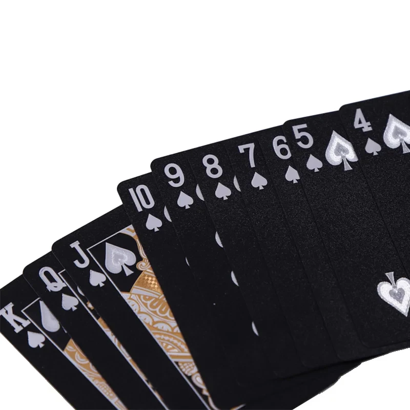 Colore nero oro gioco di carte gruppo di carte da gioco tuta da Poker impermeabile pacchetto magico Dmagic gioco da tavolo collezione regalo