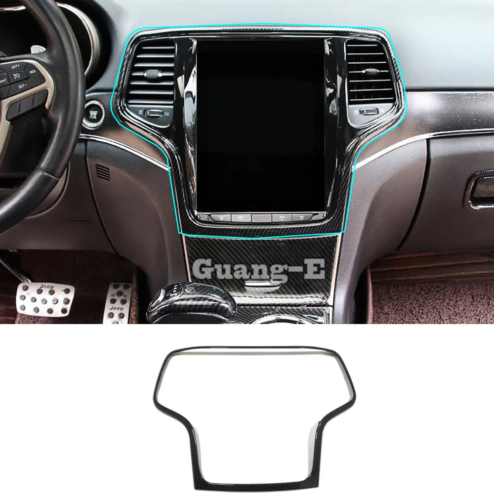 

Car Middle Console Temperature Air-Condition Volume GPS Navigation Switch Frame For Jeep Grand Cherokee 2014 2015 2016 2017-2019