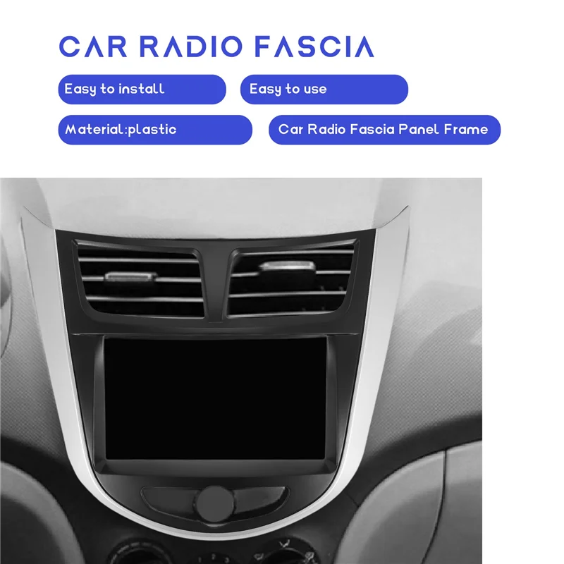 

7/6,5-дюймовая 2-диночная рама приборной панели автомобиля, радиоприемник MP5, панель адаптера для Hyundai I-25/акцент/солнесс/вероятная 2010+-A99D