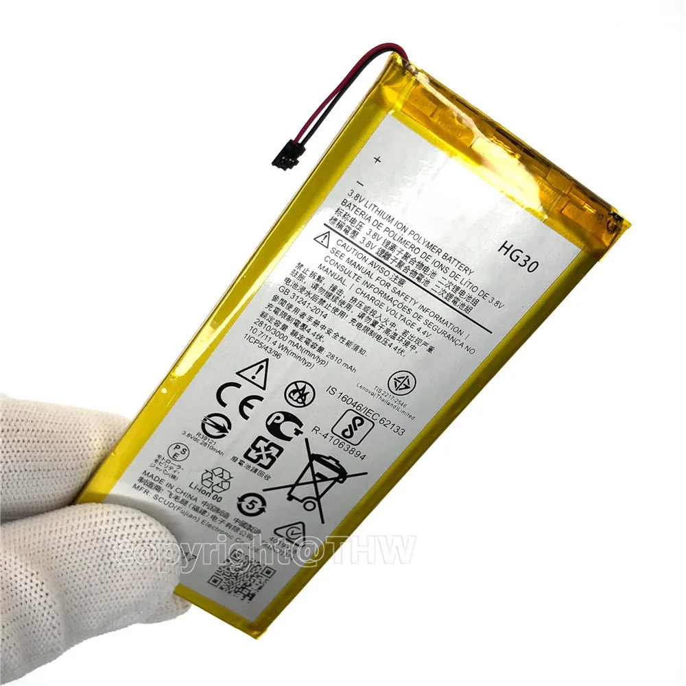 Original Mobile Phone Replacement Battery For Motorola Moto G5S & G5S Plus G6 XT1806 HG30 Mobile Phone Batteries + Tools