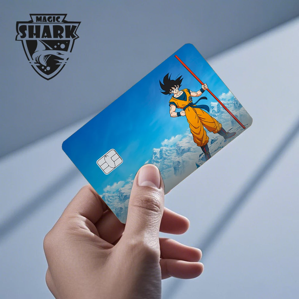ماجيك شارك فاشن أنيمي دراغونز كرات 3M PVC ماتي رقيقة جدا الجلد ملصق غطاء فيلم لبطاقة الائتمان الخصم
