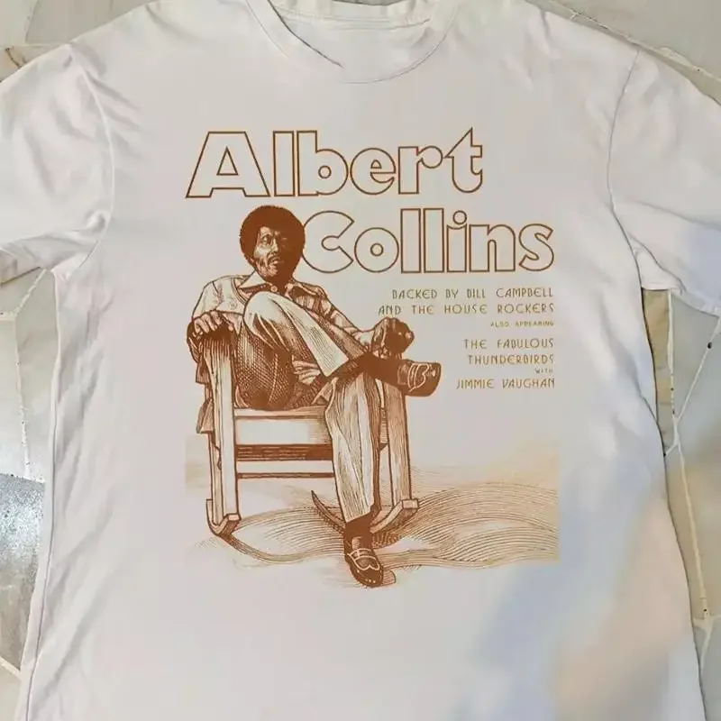 Albert Collins Poster Concert Tour Adult Cotton T Shirt S To 5Xl Mc622