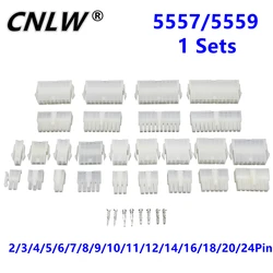 1 Sets 5557/5559 2/3/4/5/6/7/8/9/10/11/12/14/16/18/20/24Pin 4.2mm Pitch Terminal/Housing/Pin Header Wire Connector Adaptor