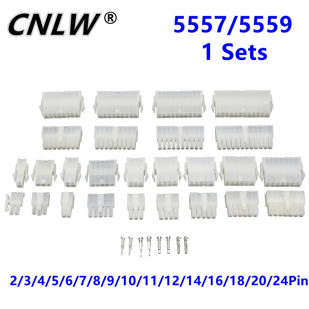 1 zestaw 5557/5559 2/3/4/5/6/7/8/9/10/11/12/14/16/18/20/24Pin 4.2mm pitch Terminal/obudowa/pin Header Wire Connector Adapter