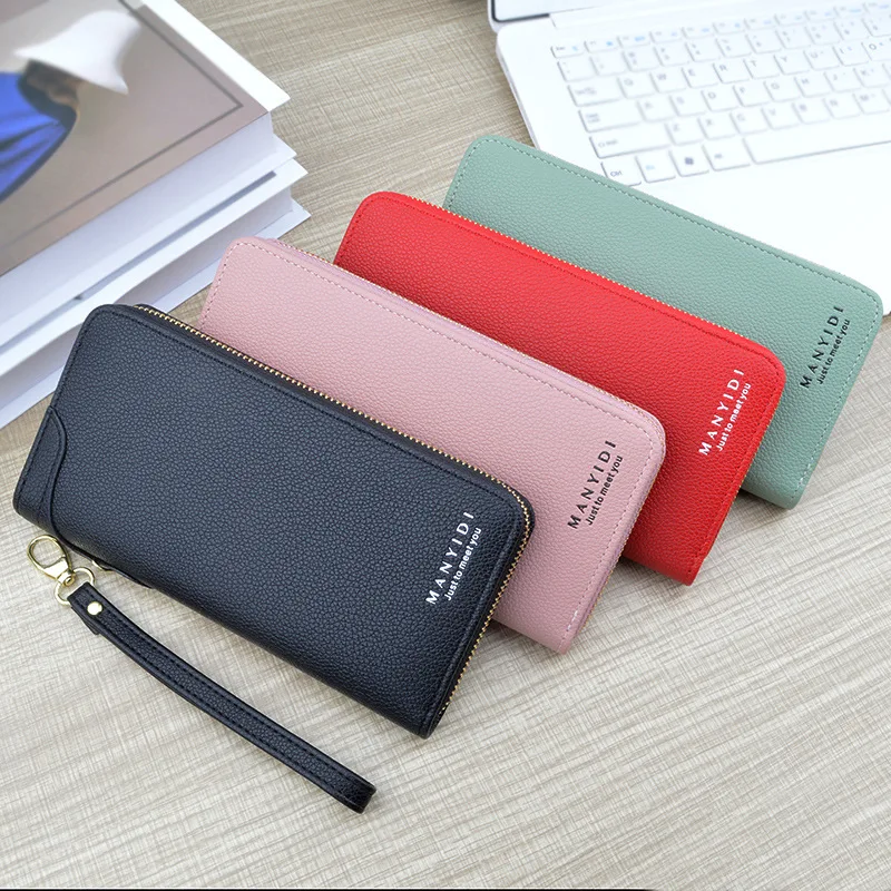 Women's Long Wallet Organ Passport Bag Woman's Purse Single Shoulder Bag Diagonal Bag Horizontal Wallet Female Mobile Phone Bag