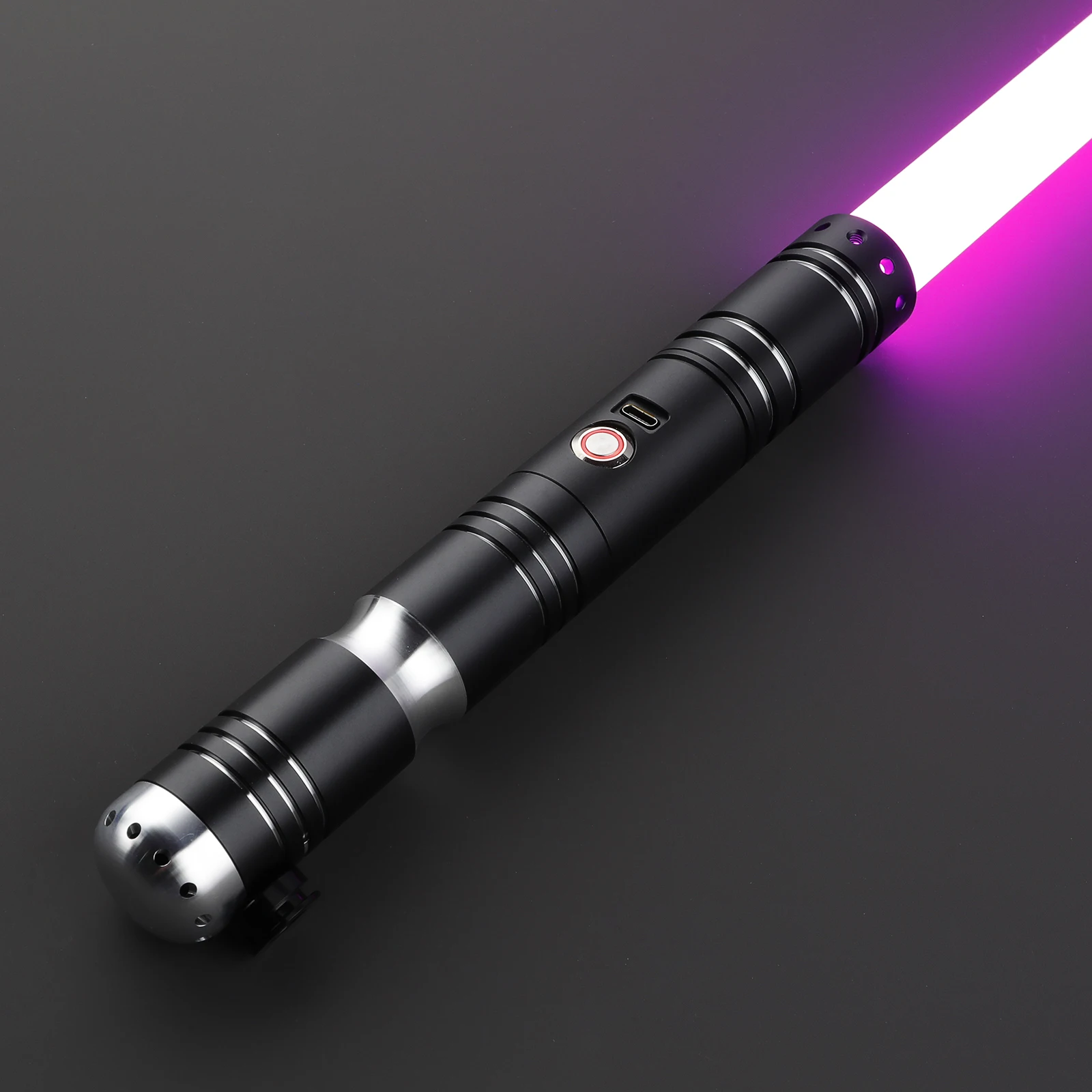 DamienSaber Heavy Dueling Lightsaber Sensitive Smooth Swing Light Saber Infinite Color Changing with Bluetooth 34 Sound Fonts