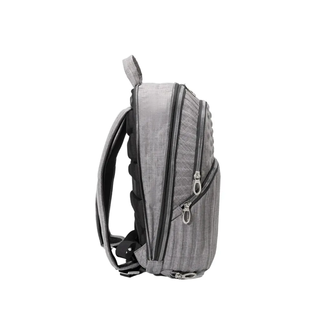 YINUO Laptop Backpack For Men Hard Shell Travel Multi-function Shoulder Bag Business Expandable Minimalist Wave Point