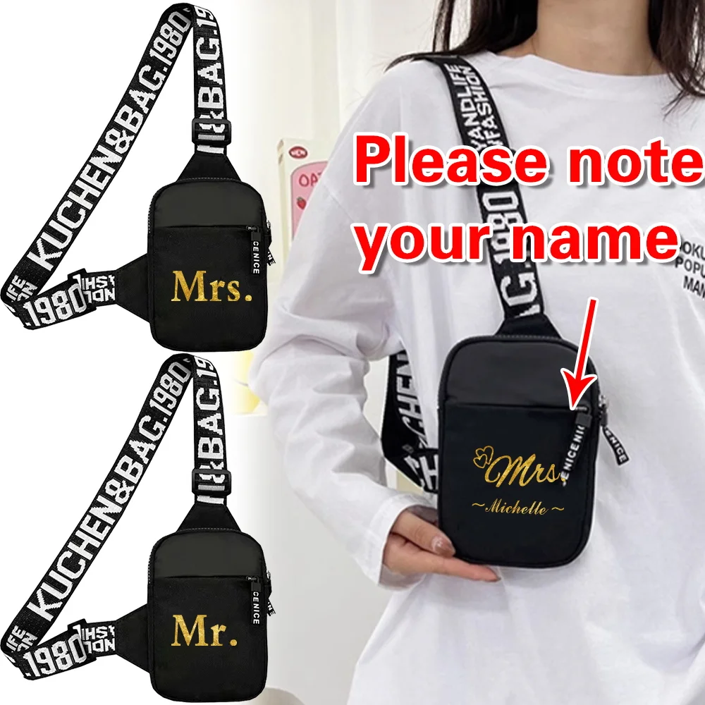 

Personalized Customized Name Chest Pack Fitness Yoga Travel Hiking Chest Bag Fashion Multi-functional Sports Crossbody Bags