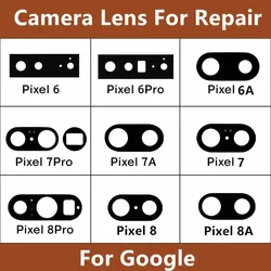 Camera Lens For Google Pixel 8 Pro 8A 7A 7 6 6A Pixel8 Pixel7A Housing Rear Back Phone Camera Glass Cover Repair Replace Parts