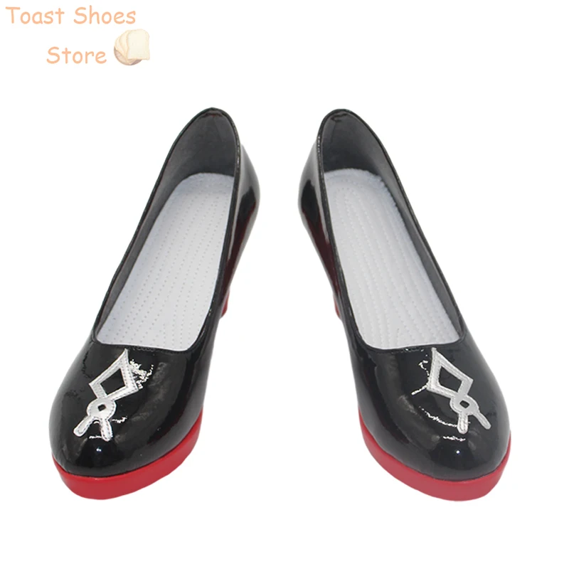 Vtuber EN Nerissa ravencro scarpe Cosplay scarpe in pelle PU stivali di carnevale di Halloween Cosplay Prop Costume Prop