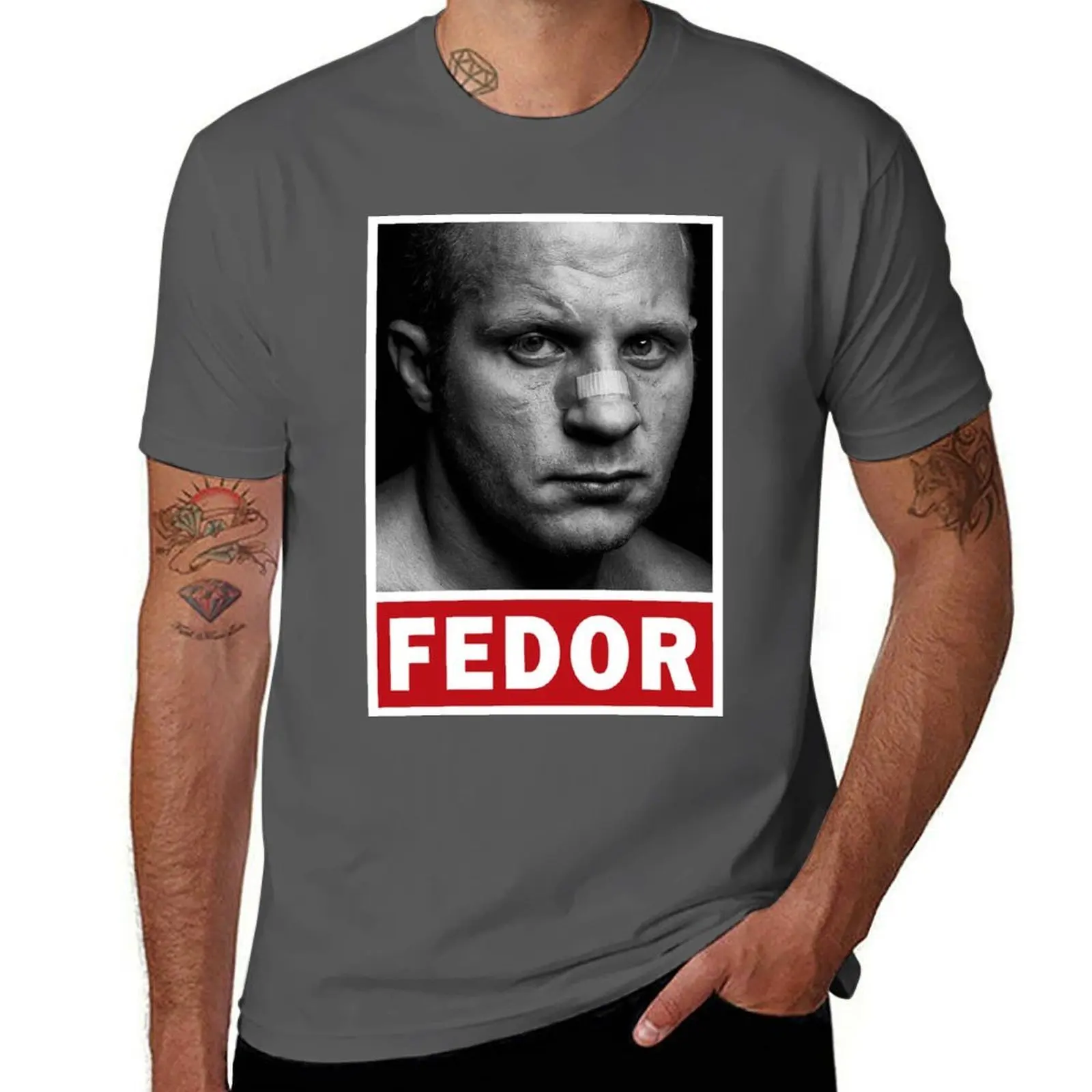 

Fedor Emelianenko T-Shirt Simple Casual Short Sleeve Tee